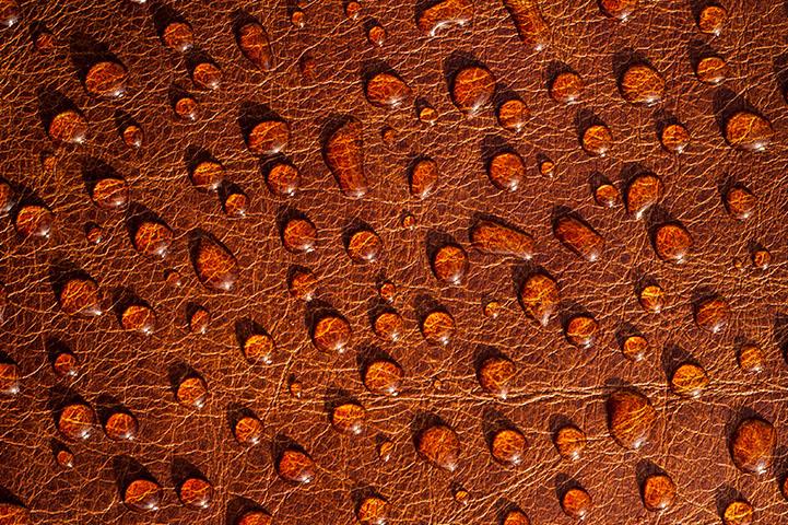 Red leather background, macro, leather patterns, leather textures